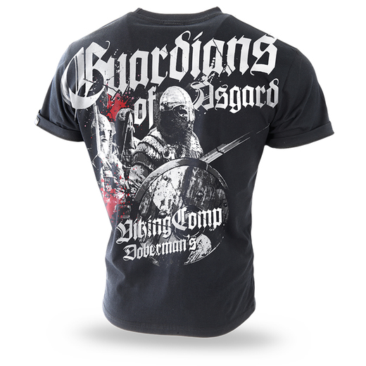 Koszulka T-shirt Dobermans Aggressive "Guardians of Asgard  TS197" - czarna