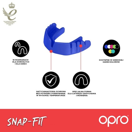 Opro UFC Snap Fit Mouth Guard - Black