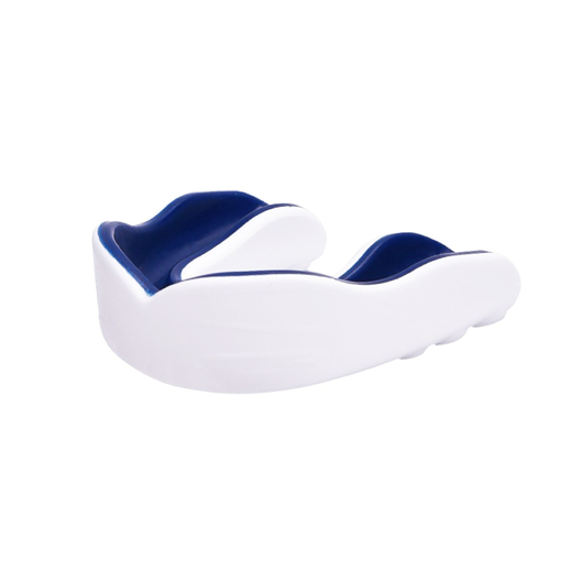 Single Gel Mouthguard Octagon &quot;JAW&quot; - White/Navy