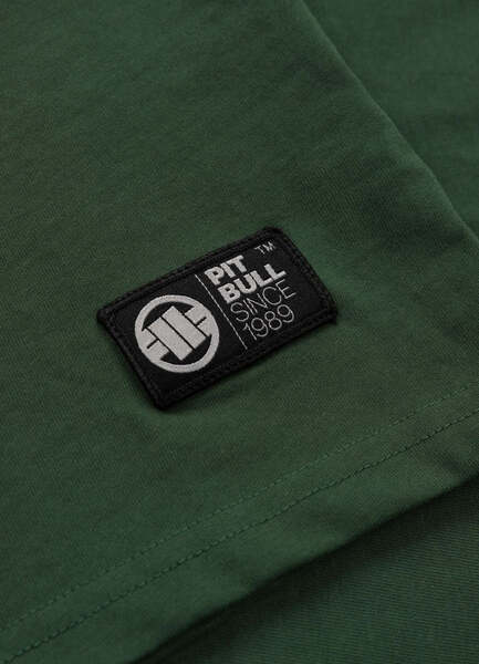 Pit Bull Garment Washed Small Logo Men&#39;s T-Shirt - Green