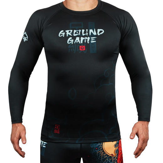 Rashguard Ground Game ASHI GARAMI long sleeve - black