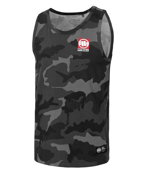 Men&#39;s Pit Bull Slim Fit Small Hilltop Tank Top - Black Camo