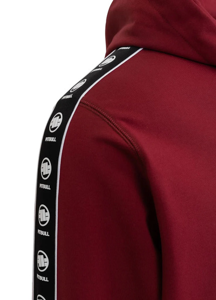 PIT BULL TAPE NUGGET zip-up hoodie - burgundy