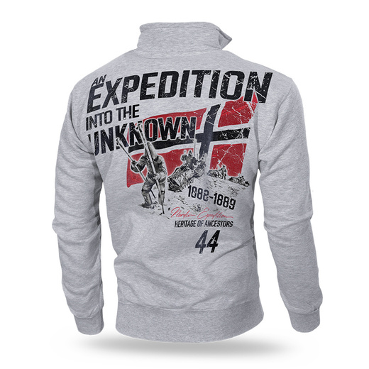 Bluza rozpinana Dobermans Aggressive "UNKNOWN EXPEDITION BCZ203" - szara