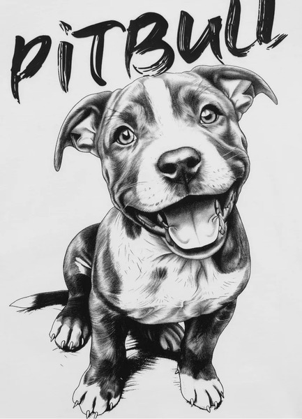 PIT BULL &quot;PUPPY II&quot; women&#39;s t-shirt - white