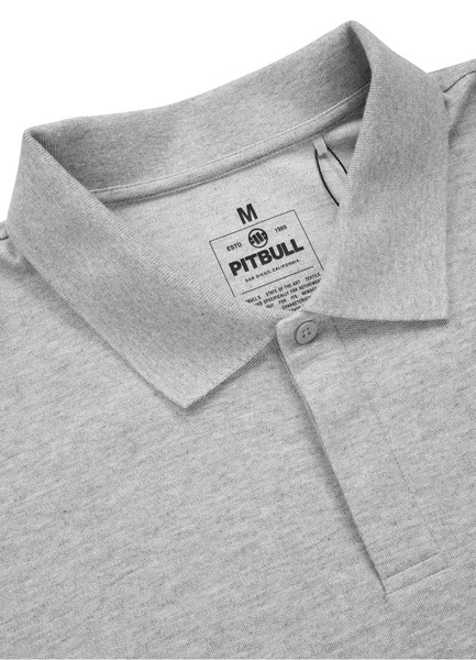 Polo T-shirt PIT BULL &quot;Pique Rockey&quot; - gray