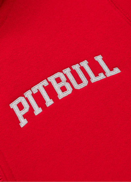 Women&#39;s Zip Hooded Sweatshirt Pit Bull TYRIAN - Red