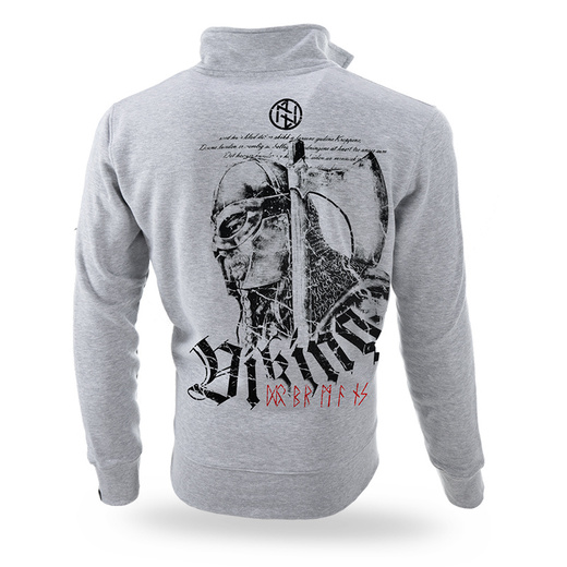 Dobermans Aggressive zip-up sweatshirt &quot;VIKING BCZ126&quot; - gray