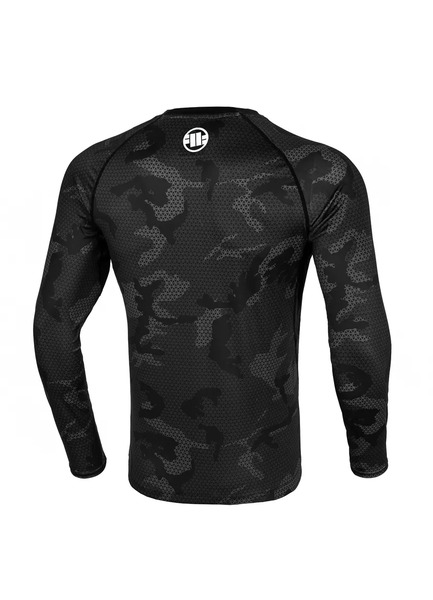 PIT BULL longsleeve rashguard &quot;Net Camo Hilltop II&quot; - black