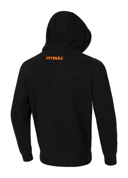 Men&#39;s hoodie PIT BULL &quot;ORANGE DOG&quot; - black