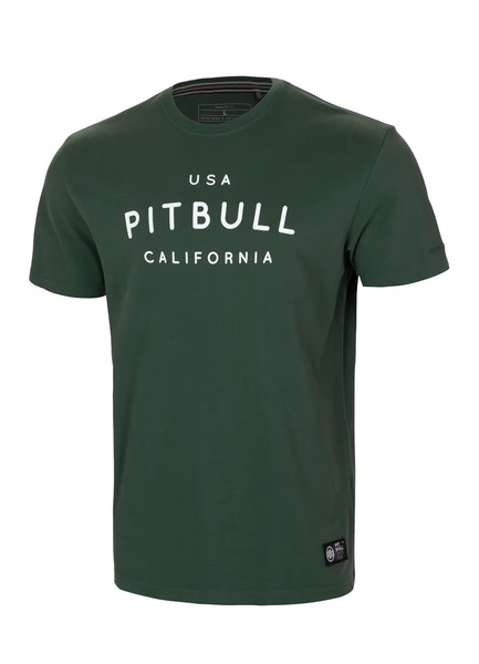 Pit Bull Garment Washed USA California men&#39;s T-shirt - green