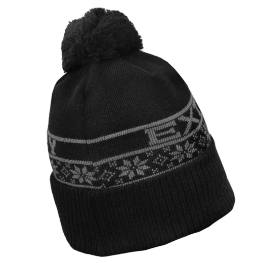 Extreme Hobby &quot;EH LOGO&quot; Winter Hat with Pompom - Black