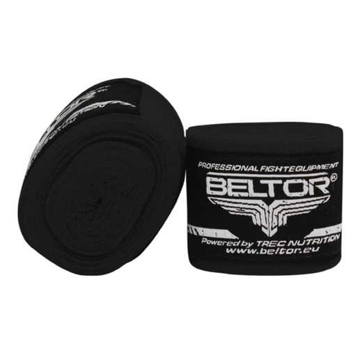 Boxing wraps Beltor 3m elastic - black