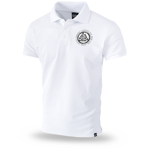 Polo Shirt Dobermans Aggressive &quot;WRATH NORSEMEN TSP208&quot; - white