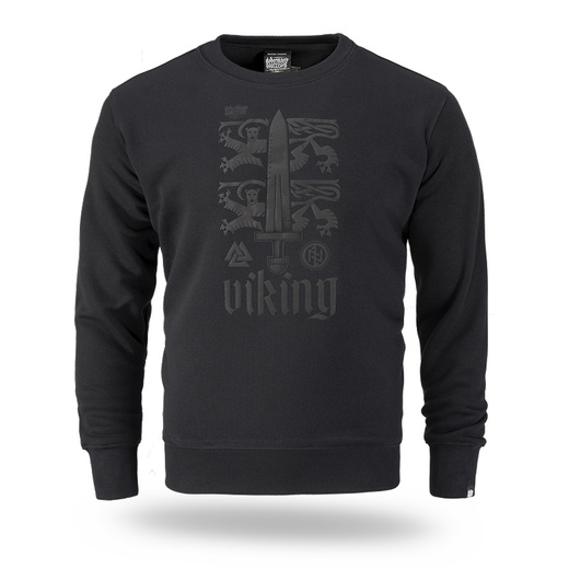 Dobermans Aggressive &quot;VIKING LION&quot; BC371A sweatshirt - black