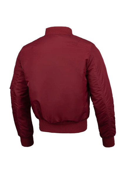 PIT BULL spring jacket &quot;MA-1&quot; - burgundy