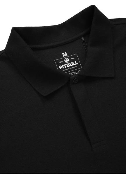 Polo T-shirt PIT BULL &quot;Pique Rockey&quot; - black