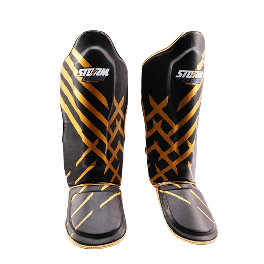 StormCloud &quot;Lynx&quot; Shin Guards - black and gold