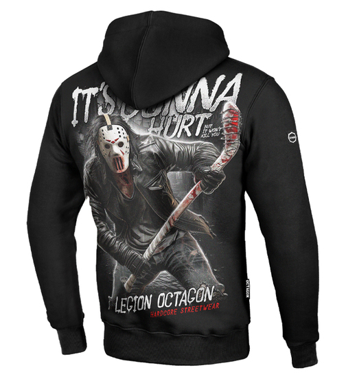 Bluza z kapturem Octagon "It's gonna hurt" - czarna