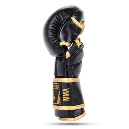 Bushido E1v9G Master Gold MMA Training Gloves - Black/Gold