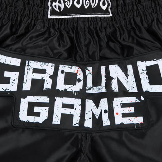 Spodenki Ground Game Muay Thai "SKULLZ" - czarny