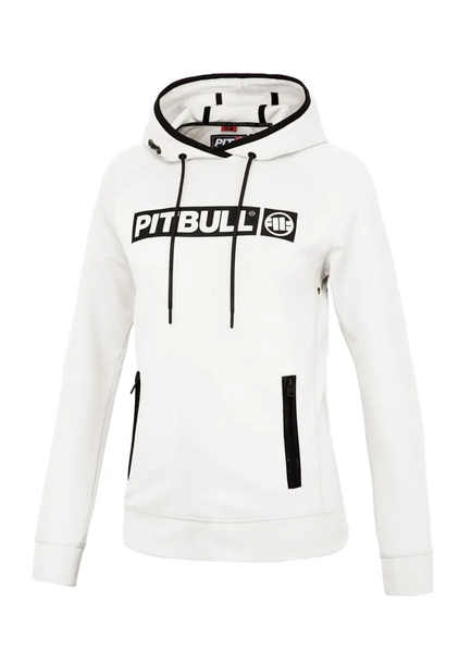 Pit Bull GEORGIA women&#39;s zip-up sweatshirt with hood - white