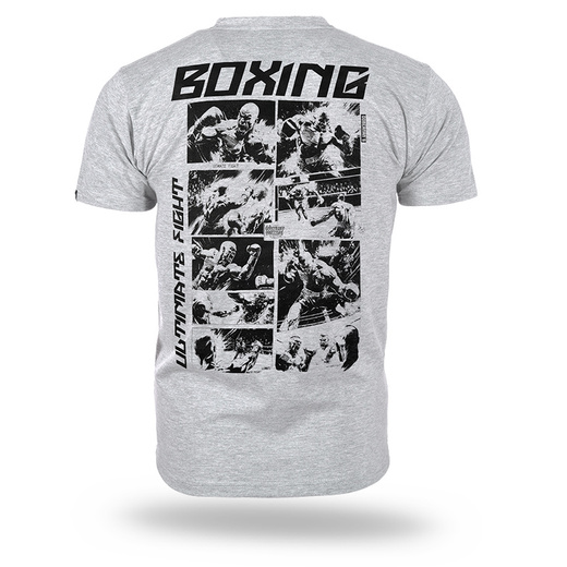 T-shirt Dobermans Aggressive &quot;COMICS BOXING&quot; TS359E - gray