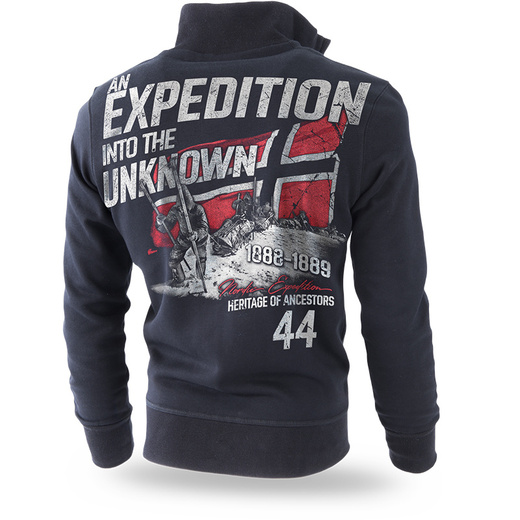 Bluza rozpinana Dobermans Aggressive "UNKNOWN EXPEDITION BCZ203" - czarna