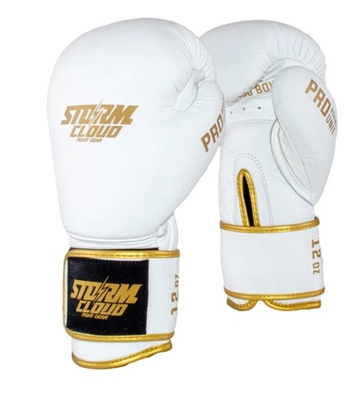 StormCloud &quot;Boxing Pro&quot; boxing gloves - white / gold