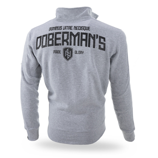 Dobermans Aggressive &quot;Pride Glory BCZ285&quot; zip-up sweatshirt - gray