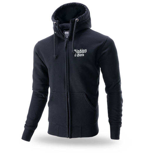 Dobermans Aggressive zip-up sweatshirt &quot;Gladius BZ302&quot; - black