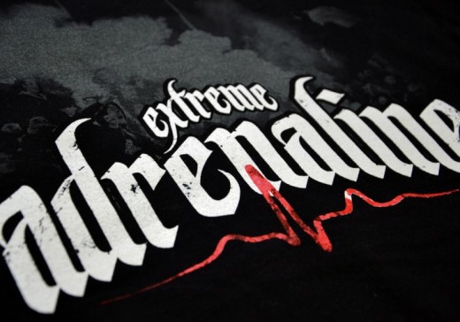 Extreme Adrenaline T-shirt &quot;Addicted to adrenaline&quot;