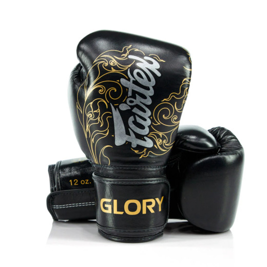 FAIRTEX BOXING GLOVES BGVG3 &quot;GLORY&quot; (black) &quot;K&quot;