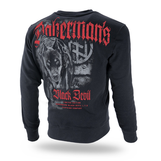 Dobermans Aggressive &quot;CLASSIC BLACK DEVIL&quot; BC154 sweatshirt - black