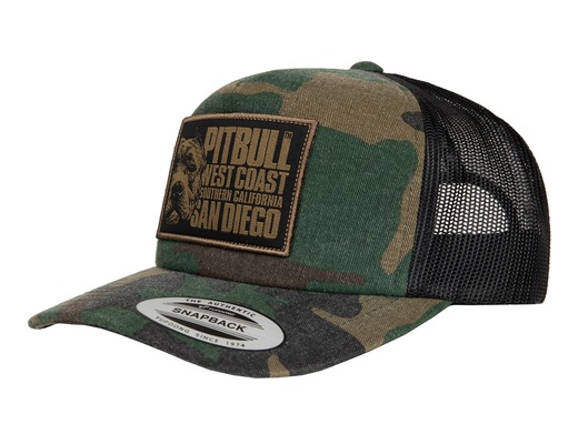 PIT BULL &quot;Blood dog&quot; Snapback cap - green camo