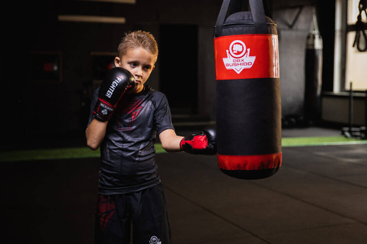 Children&#39;s boxing set DBX Kids Bushido 60 punching bag - red