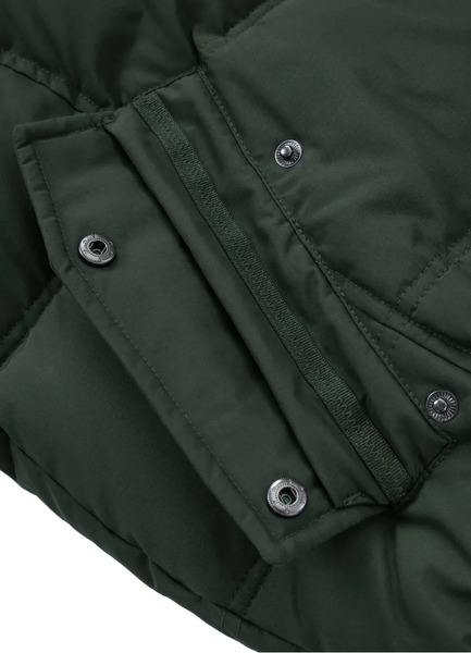 PIT BULL &quot;BURNT&quot; quilted winter jacket with hood - olive