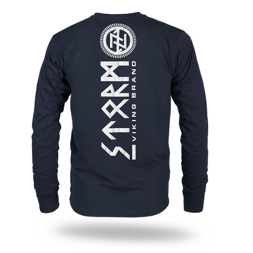 Koszulka Longsleeve Dobermans Aggressive "ROUGH SEA LS346" - granatowy