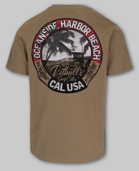 Pit Bull Oceanside Men&#39;s T-Shirt - Brown