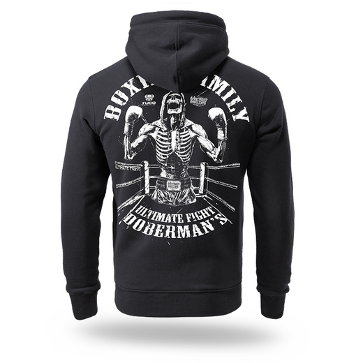 Dobermans Aggressive Hoodie &quot;BOXING FAMILY BK361A&quot; - Black