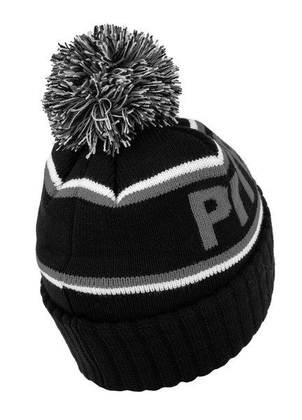 Winter hat PIT BULL &quot;Fleming II&quot; - black / graphite