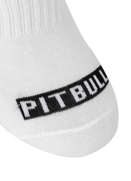 Pad Pitbull thin 3-pack socks - white