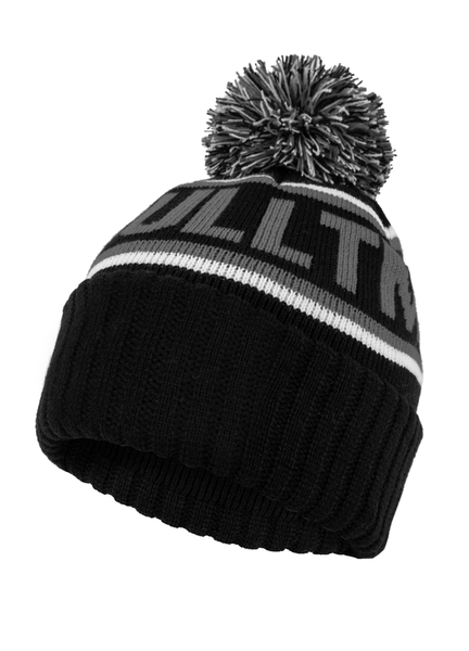 Winter hat PIT BULL &quot;Fleming II&quot; - black / graphite