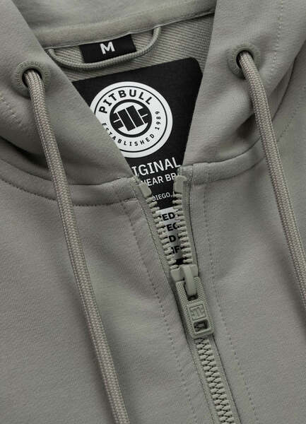 PIT BULL TAPE NUGGET Zip-up Hoodie - Gray