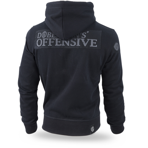 Dobermans Aggressive Zip Hoodie &quot;DBNS Offensive BZ193&quot; - black