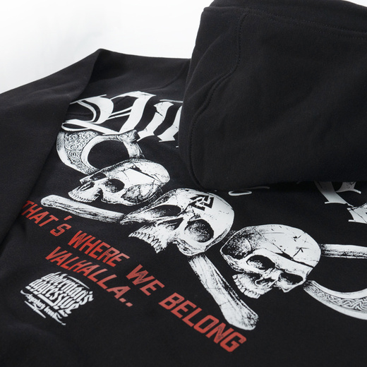 Dobermans Aggressive hoodie &quot;MY VALHALLA BK272&quot; - black