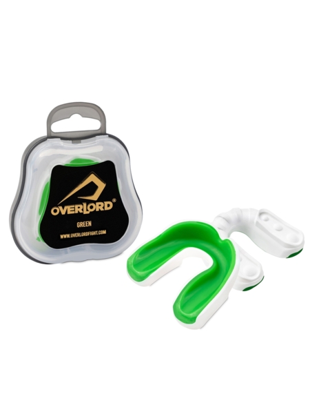 Overlord Mouthguard Single Gel White-Green