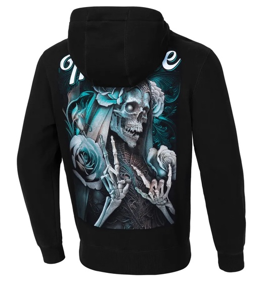 Men&#39;s hoodie PIT BULL &quot;SANTA MUERTE&quot; - black