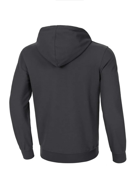 Men&#39;s Zip Hoodie Longsleeve PIT BULL Pique Rockey - Graphite