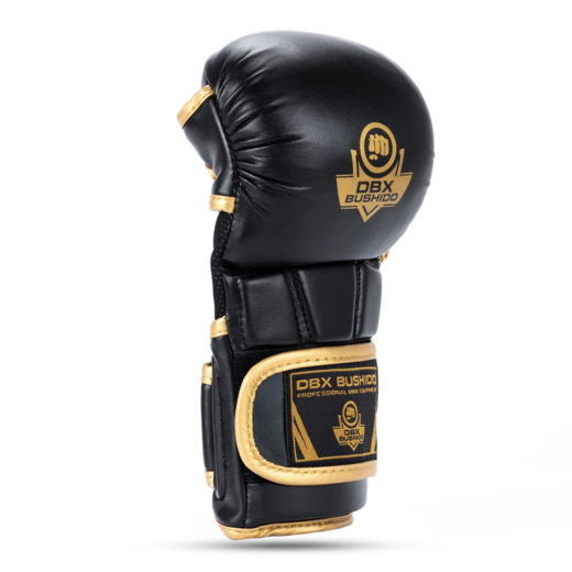 Bushido E1v9G Master Gold MMA Training Gloves - Black/Gold